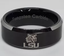 LSU Tigers Ring NCAA Football Team Tungsten Ring Size 10 #LSU #NCAA