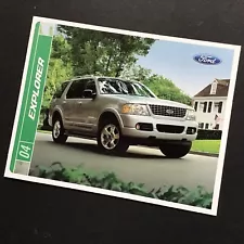 New Listing2004 Ford Explorer Dealer Sales Brochure Catalog - LIMITED, EDDIE BAUER, XLT