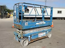 Genie GS-2032 20' Electric Scissor Lift Man Aerial Work Platform 24 Volt bidadoo