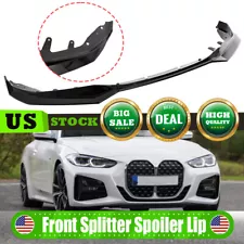 For 2020-2024 BMW 4 Series G22 G23 G26 M sport Gloss Black Front Lip Splitter US