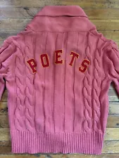 Poets Brand Sweater Sweat Shirt Cardigan Gino Iannucci Skate Rocky Inspired