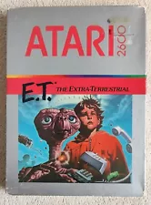 Vtg 1982 Atari 2600 E.T. Mint in Mostly Sealed Box Read ET Extra-Terrestrial