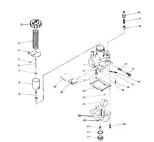 Carburetor Assy For Polaris Cyclone 250X 1987 (For: Polaris Cyclone 250X)