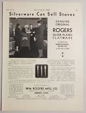 1931 Print Ad Rogers Silver Plated Flatware Premium for Stove Sales Meriden,CT