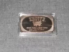 Knotts Berry Farm .999 1oz Silver Art Bar W/Capsule Included