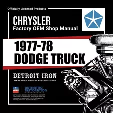 1977-1978 Dodge Truck Shop Manuals, Sales Brochures & Parts Book Kit