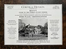 Bore Place - Chiddingstone - Kent For Sale - 1962 Press Cutting r399