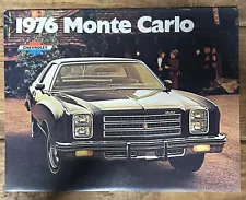 NEW OLD STOCK ORIGINAL 1976 CHEVROLET MONTE CARLO DEALER SALES BROCHURE