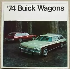 BUICK WAGONS Estate & Century USA Car Sales Brochure For 1974