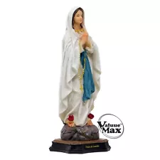 ValuueMax™ Our Lady of Lourdes Statue Finely Detailed Resin 8 Inch Tall Figurine