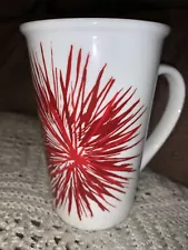 Starbucks Red Starburst Tall 12 Oz Coffee Mug Cup Microwave Dishwasher Safe