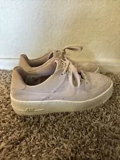 Nike Air Force 1 Sage Low Athletic Shoe AR5339-201 Particle Beige Size 7.5 Women