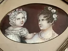 Wonderful Unusual Mother Child Georgian Portrait Miniature Christie’s Auction