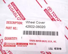 Genuine OEM Toyota 42602-06020 Wheel Cover Hubcap 2007-2009 Camry