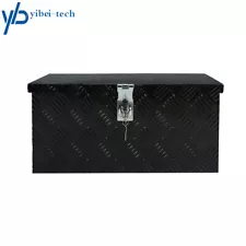 20"×12"×9.5" Aluminum Truck Tool Box Car Trailer Pickup Underbody Toolbox Black