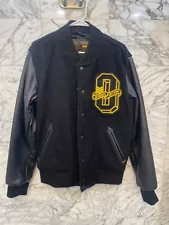 OVO October’s Very Own Black & Gold Varsity Letterman Jacket