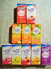 10 PACKETS ONLY CRYSTAL LIGHT ON THE GO DRINK MIX MANY FLAVORS TO CHOOSE FROM