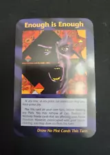 ENOUGH IS ENOUGH - TRUMP Assassination Card - Illuminati NWO Assassins 1995