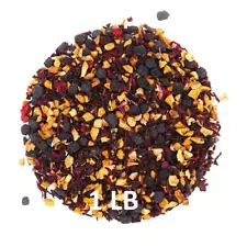 Elder berry Hibiscus Tea Organic Choice of Loose leaf 1LB or Tea bags