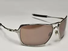 Oakley Inmate Chrome Silver Thin Metal Designer Sunglasses Garage Look