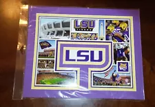 NCAA LSU Tigers Photo Collage Matted 11" x 14" Sealed Officially Licensed