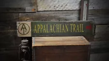 Appalachian Trail Wood Sign - Rustic Hand Made Vintage Wooden Sign