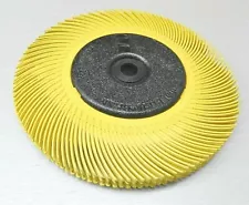 3M Radial Bristle Brush Kit 6" Tc 80 Grit Yellow Brush 8 Ply w-Bushings #33215