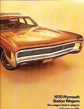 1970 Plymouth Fury and Satellite Station Wagon 16-page Sales Brochure Catalog