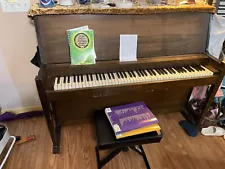 Baldwin Hamilton Studio Upright Piano with Bench (by Original Owner)