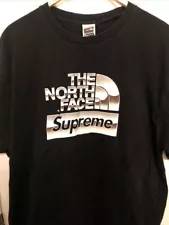 The North Face T Shirt XXL on Supreme Tag Black Excellent Condition