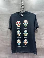 Vintage 2008 The Dark Knight "Heist Role Masks" Joker T-Shirt Size S