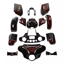 Fairing Body Work Fit For Harley CVO Street Glide 2014-24 Black Forest Wineberry (For: 2019 Street Glide)