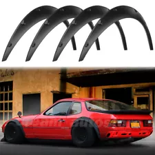 4.5" Black Fender Flares Over Wide Wheel Arches Body Kit For Porsche 924 S Coupe