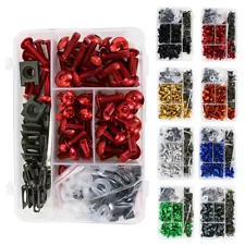 Aluminum Motorcycle Complete Fairing Bolts Kit Screws Aftermarket Fit For Honda