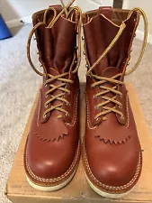 Wesco Redwood Leather 8" Journeyman Size 10 D