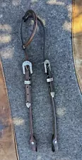 Western One Eared Bridle With Silver