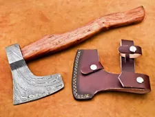 CUSTOM HAND FORGED DAMASCUS STEEL TOMAHAWK, HATCHET, AXE, INTEGRAL, WD-1572