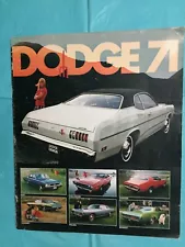 1971 DODGE "CHARGER CHALLENGER CORONET DART +" Car Dealer Sales Brochure