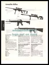 2003 ARMALITE AR-30, AR-50, M-15 A2, M-15 A4 SPRII Rifle and Carbine PRINT AD