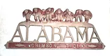 RARE - Old Alabama Crimson Tide Football Team Car / Truck License Plate Topper