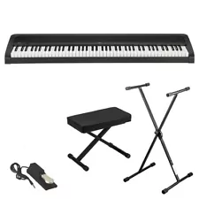 Korg B2 Digital Piano Black - Includes Keyboard Stand and Bench