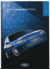 Ford Mondeo ST200 2.5 V6 1999 UK Market Sales Brochure Hatchback Estate