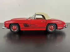 Franklin Mint 1:24 1960 Mercedes Benz 300 SL Roadster Red Diecast