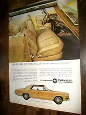 1964 64 Chrysler New Yorker Salon in Embassy Gold mid-sized magazine car ad