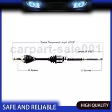 For Ford Explorer 2.3L FWD 2016 Front Right CV Axle Shaft (For: 2015 Ford Police Interceptor Utility)