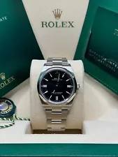 Rolex Oyster Perpetual 36 NEW 2024 Black Index Dial Stainless Steel Oyster