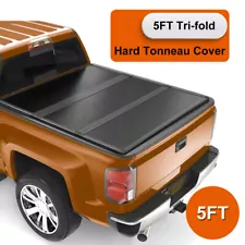 For 2005-14 2015 Toyota Tacoma 5 Ft Pickup Truck Bed Hard Tri-Fold Tonneau Cover