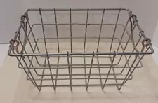 Industrial Style Metal Wire 11" Basket w/Copper Handles