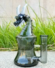 6.7'' Unique Dragon Glass Bong Recycler Filter Pyrex Water Pipe Hookah Bubbler