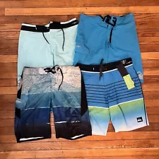 Quiksilver Board Shorts Men (2) Size 30 (2) Size 31, LOT OF 4 For Sale